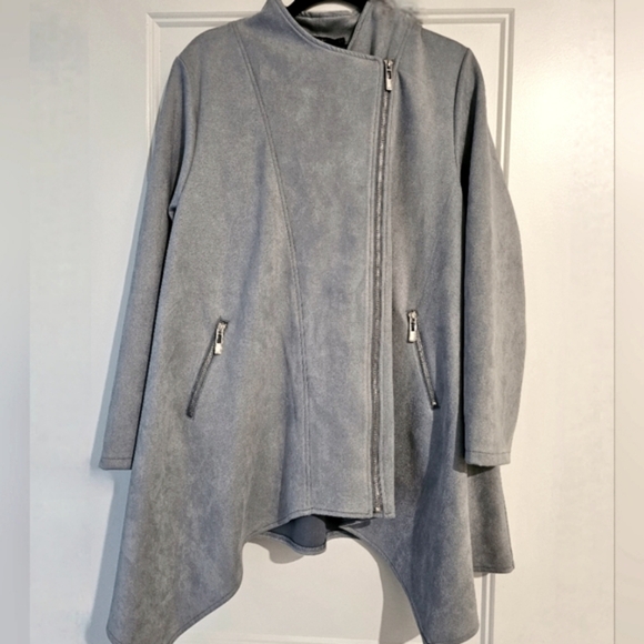 Radzoli Women's Powder Blue Long Jacket sz xl - Picture 1 of 6